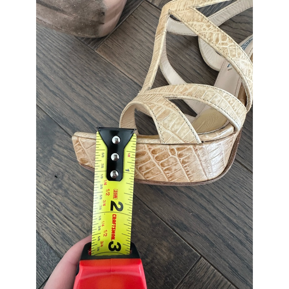 Women's Prada Beige Leather Heels - image 7